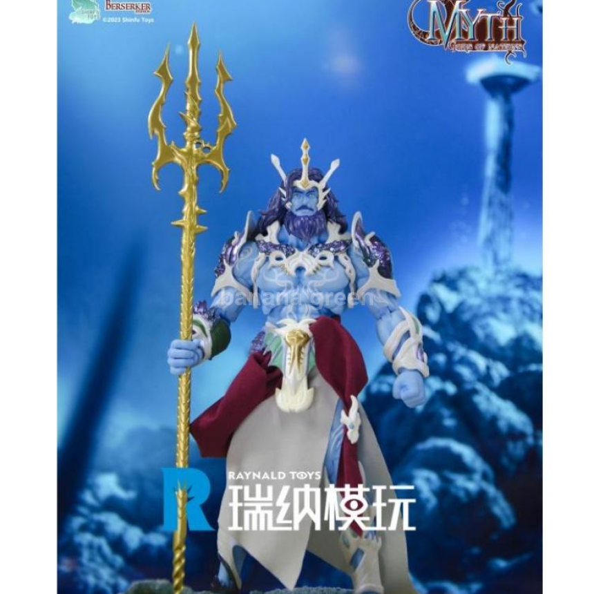 (출시) SHINFU TOYS 버서커 MYTH M03 M-03 포세이돈 블루버전 액션 피규어 1/12