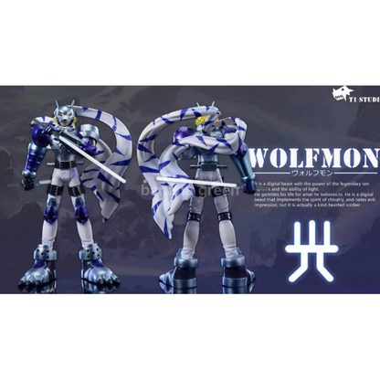 디지몬어드벤처(T1-STUDIO)-디럭스 Ver. 볼프몬(울프몬) 리미티드 GK 레진 피규어