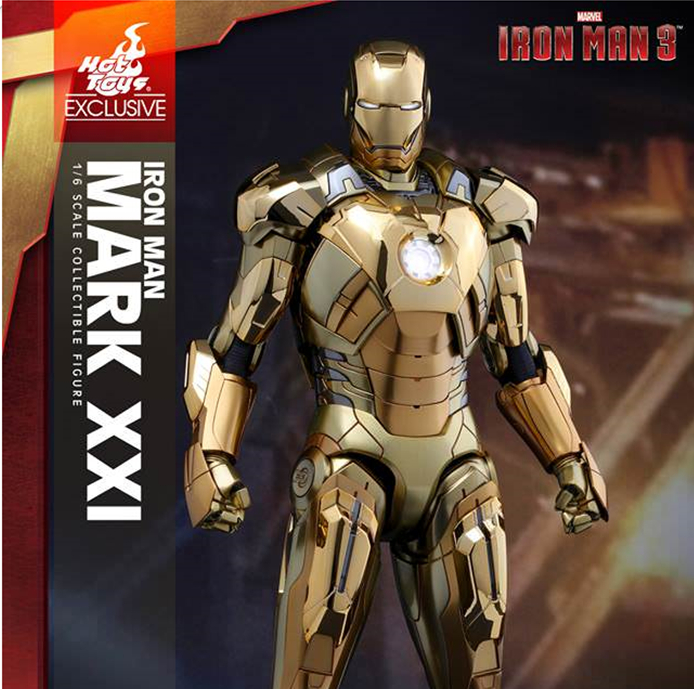 핫토이 Hottoys MMS341 1/6 아이언맨 마크21 골드 크롬 버전 Iron Man MK21