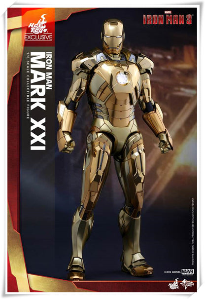 핫토이 Hottoys MMS341 1/6 아이언맨 마크21 골드 크롬 버전 Iron Man MK21