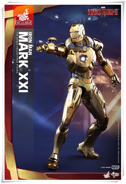 핫토이 Hottoys MMS341 1/6 아이언맨 마크21 골드 크롬 버전 Iron Man MK21