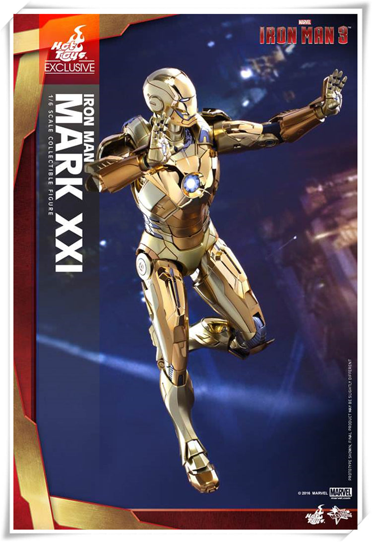 핫토이 Hottoys MMS341 1/6 아이언맨 마크21 골드 크롬 버전 Iron Man MK21