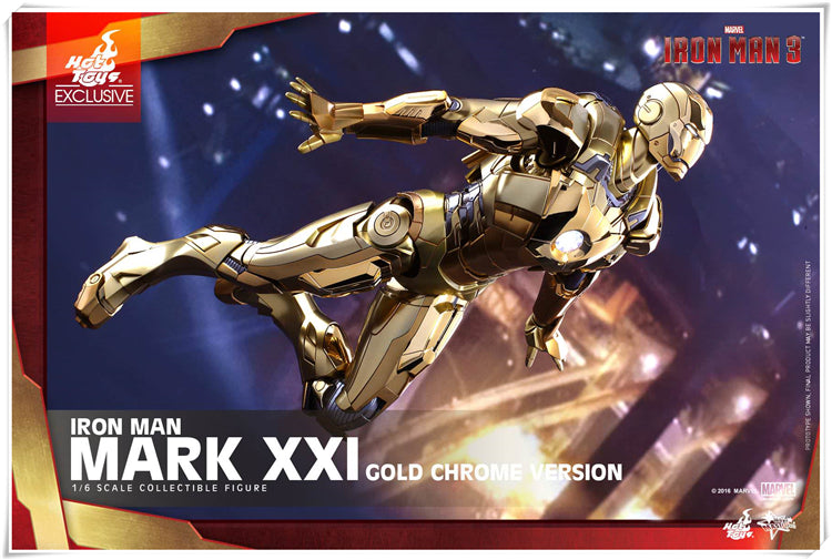 핫토이 Hottoys MMS341 1/6 아이언맨 마크21 골드 크롬 버전 Iron Man MK21