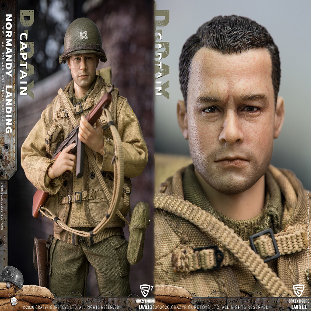 Crazy Figure LW011 크레이지 피규어 WWII 노르망디 상륙작전 미군 대위 1/12 밀리터리 피규어