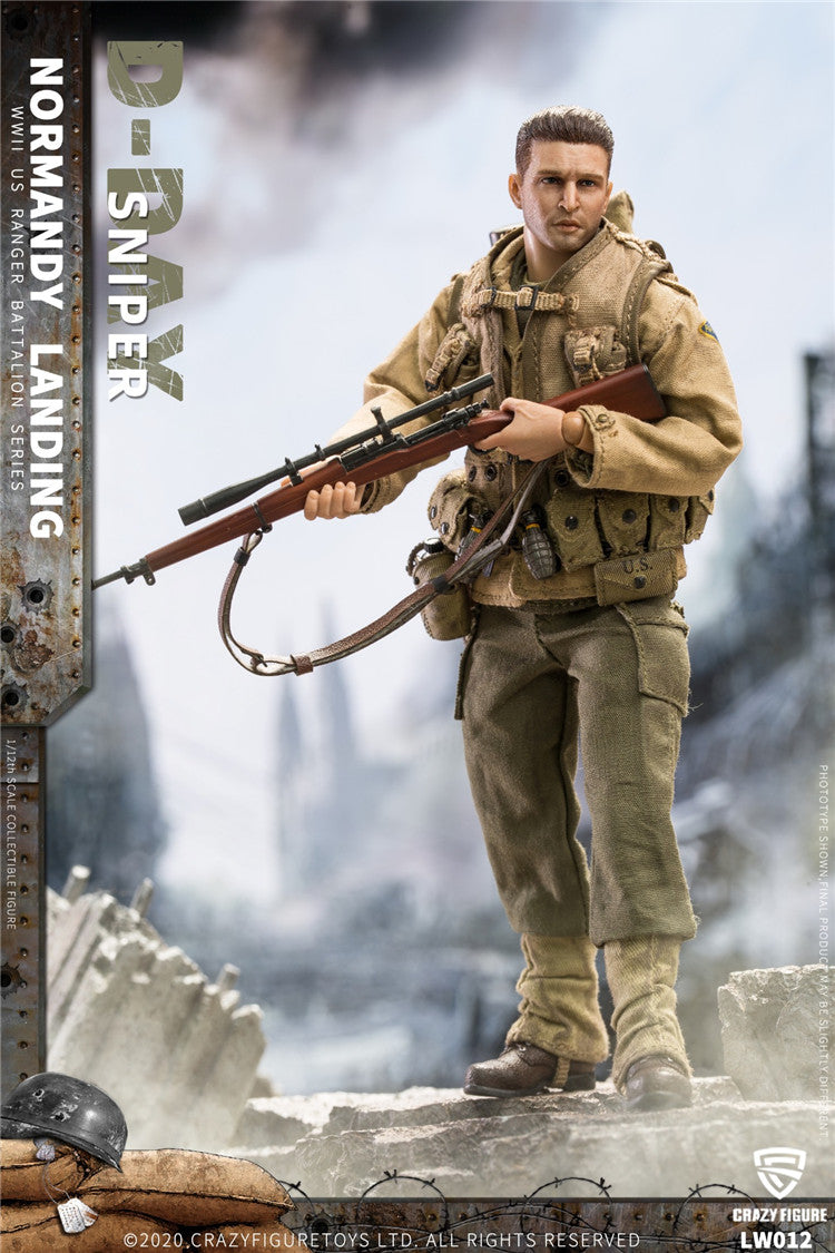 Crazy Figure LW012 크레이지 피규어 WWII 노르망디 상륙작전 미군 스나이퍼 1/12 밀리터리 피규어