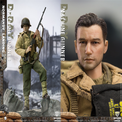 Crazy Figure LW013 크레이지 피규어 WWII 노르망디 상륙작전 미군 기관총수 1/12 밀리터리 피규어