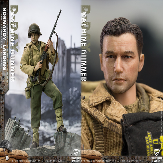Crazy Figure LW013 크레이지 피규어 WWII 노르망디 상륙작전 미군 기관총수 1/12 밀리터리 피규어