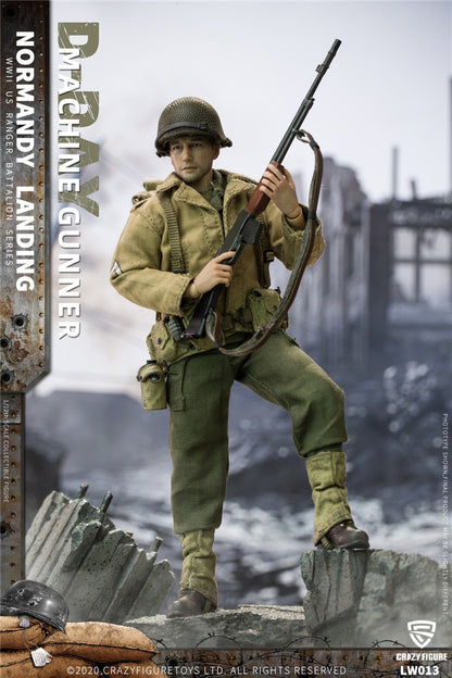 Crazy Figure LW013 크레이지 피규어 WWII 노르망디 상륙작전 미군 기관총수 1/12 밀리터리 피규어