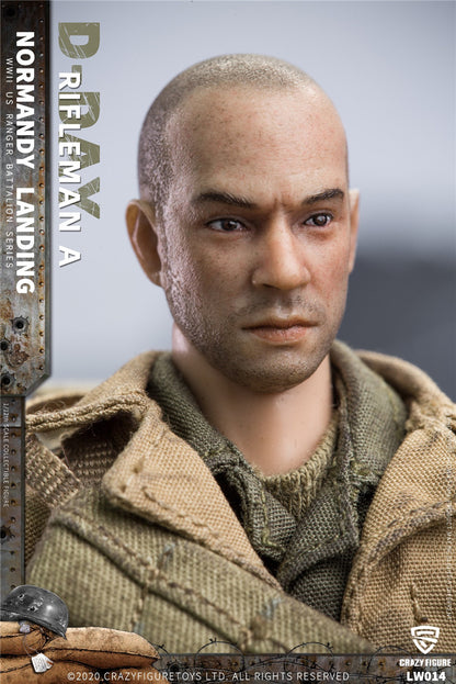 Crazy Figure LW014 크레이지 피규어 WWII 노르망디 상륙작전 미군 소총수 1/12 밀리터리 피규어