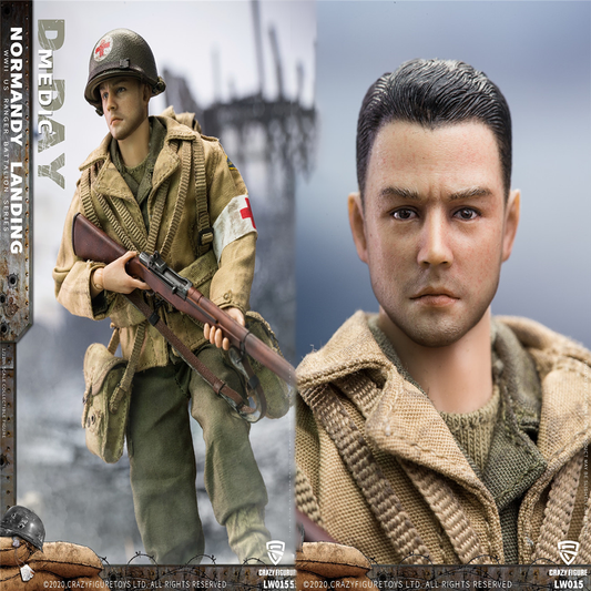 Crazy Figure LW015 크레이지 피규어 WWII 노르망디 상륙작전 미군 의무병 1/12 밀리터리 피규어