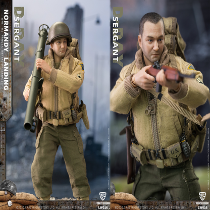 Crazy Figure LW016 크레이지 피규어 WWII 노르망디 상륙작전 미군 병장 1/12 밀리터리 피규어