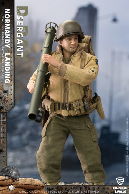 Crazy Figure LW016 크레이지 피규어 WWII 노르망디 상륙작전 미군 병장 1/12 밀리터리 피규어