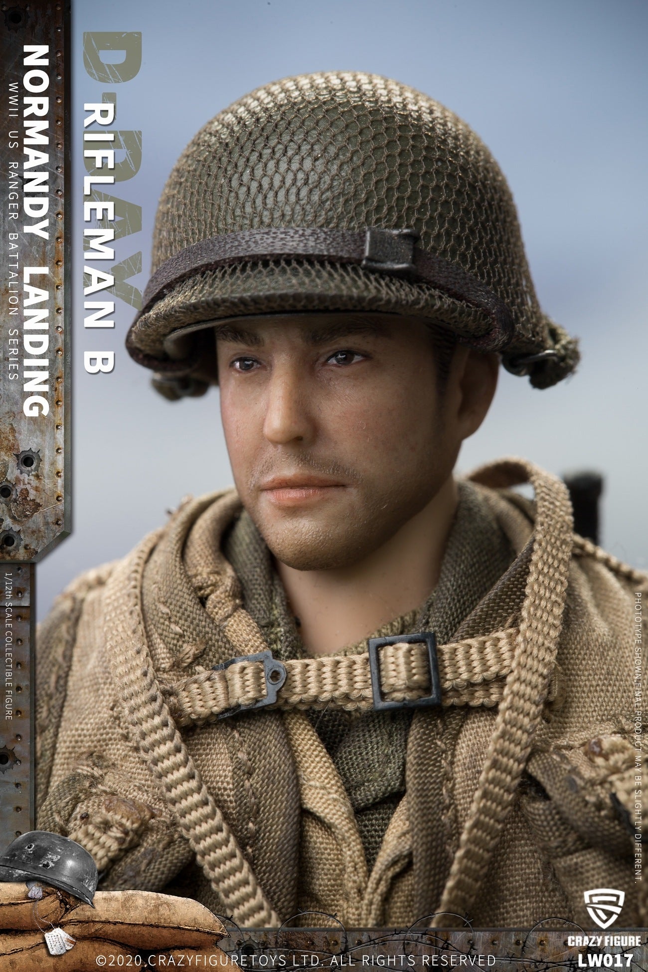Crazy Figure LW017 크레이지 피규어 WWII 노르망디 상륙작전 미군 소총수 1/12 밀리터리 피규어