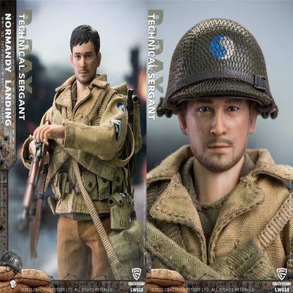 Crazy Figure LW018 크레이지 피규어 WWII 노르망디 상륙작전 미군 하사 1/12 밀리터리 피규어