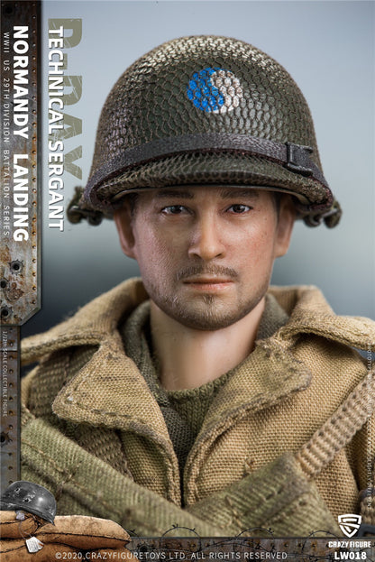 Crazy Figure LW018 크레이지 피규어 WWII 노르망디 상륙작전 미군 하사 1/12 밀리터리 피규어