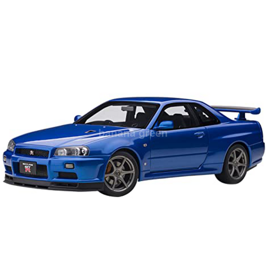 AUTOart 오토아트 1/18 닛산 스카이라인 GT-R (R34) V스펙 II 베이사이드 블루 77408