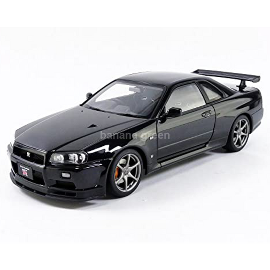 AUTOart 오토아트 1/18 닛산 스카이라인 GT-R (R34) V스펙 II 블랙펄 77407