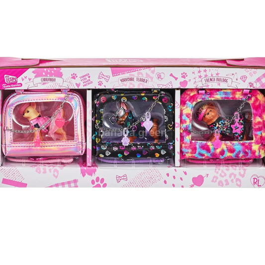 리얼 리틀즈 마이크로 퍼피 강아지 캐리어 세트