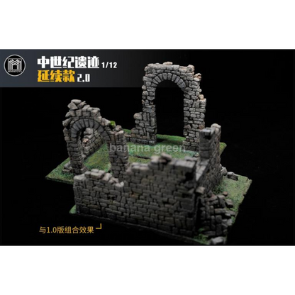 MMMTOYS M2225 중세 유적지 피규어 디오라마 1/12