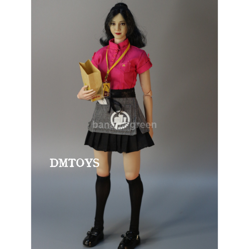 DMTOYS D05 맥도날드 유니폼 피규어 의상 세트 1/6