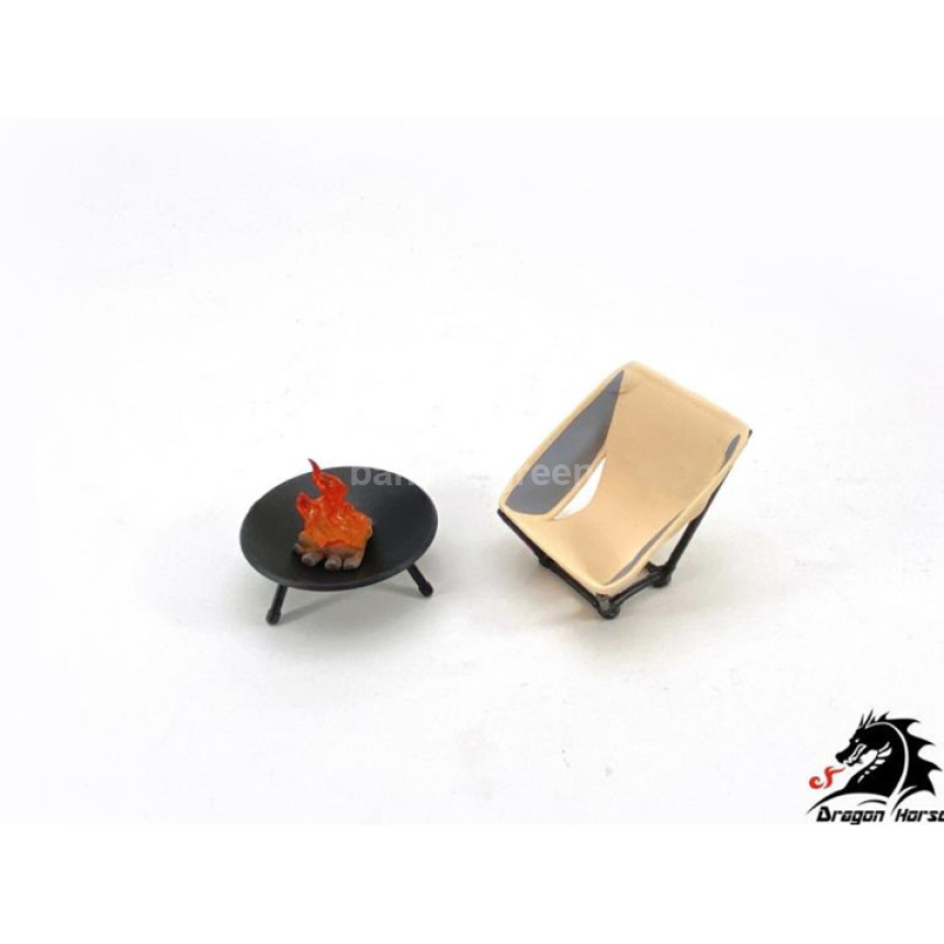 DRAGON HORSE DH-E004 캠핑 용품 디오라마 세트 피규어 1/12