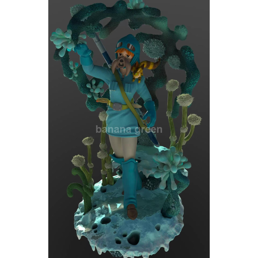 바람계곡의나우시카(AW-STUDIO)-1/4 나우시카 테토 리미티드 GK 레진 피규어