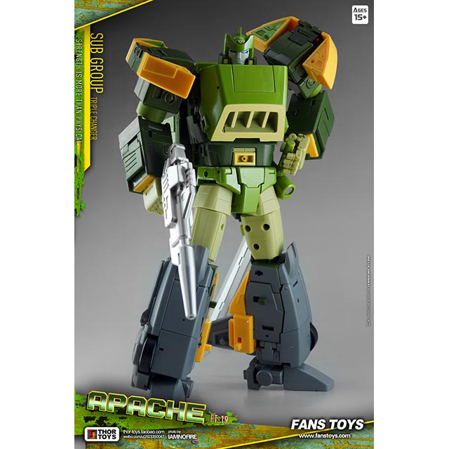 트랜스포머 비공식3사 FansToys 팬즈토이즈 FT-19 아파치 Apache 스프링거 재판