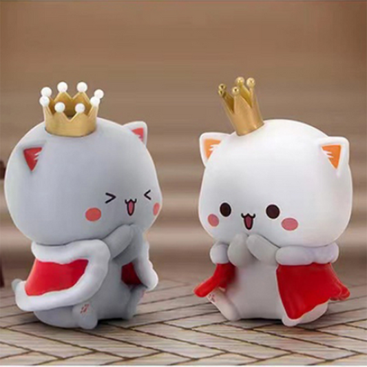 Mitaocat King and Queen Mochi Mochi Momo Nyan 그림 고양이