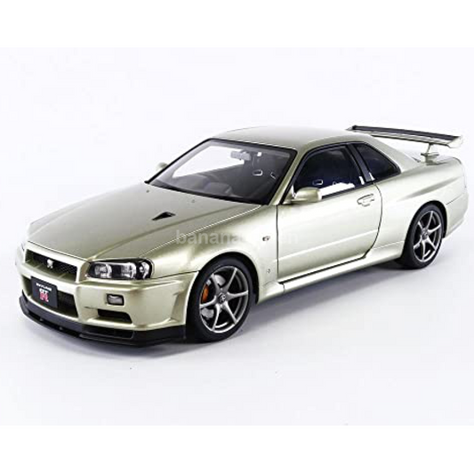 AUTOart 오토아트 1/18 닛산 스카이라인 GT-R (R34) V 스펙 II 뉘르 밀레니엄 제이드 77404