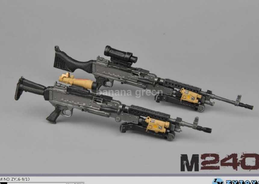 ZYTOYS 1/6 M240 기관총 밀리터리 소품 루즈