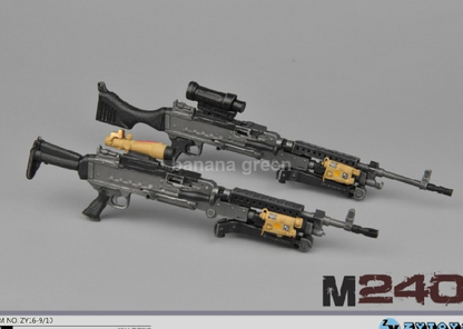 ZYTOYS 1/6 M240 기관총 밀리터리 소품 루즈