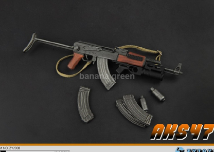 ZYTOYS 1/6 AKS47 돌격소총 피규어 루즈 소품 ZY2008