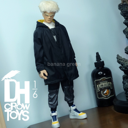 CROW TOYS 1/6 바람막이 후드 자켓 남성 피규어 의상