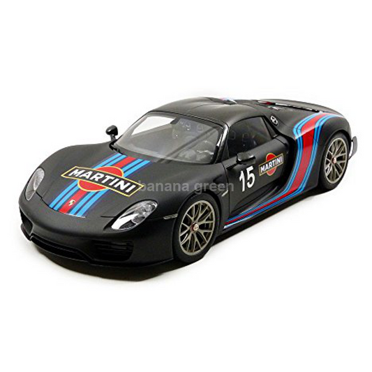 AUTOart 오토아트 1/18 포르쉐 918 스파이더 바이자하 패키지 블랙/마르티니 스트라이프