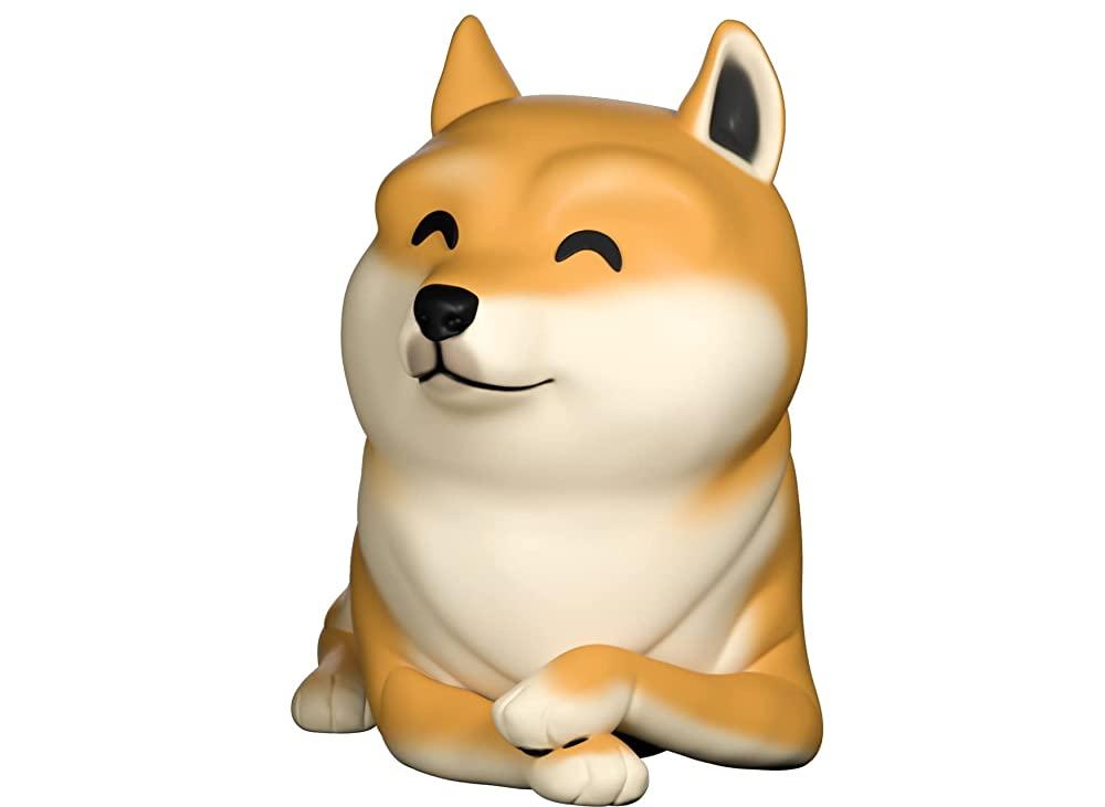 Doge 비닐 피규어 8.9cm(3.5 인치) 귀여운 시바 인터넷 밈 피규어