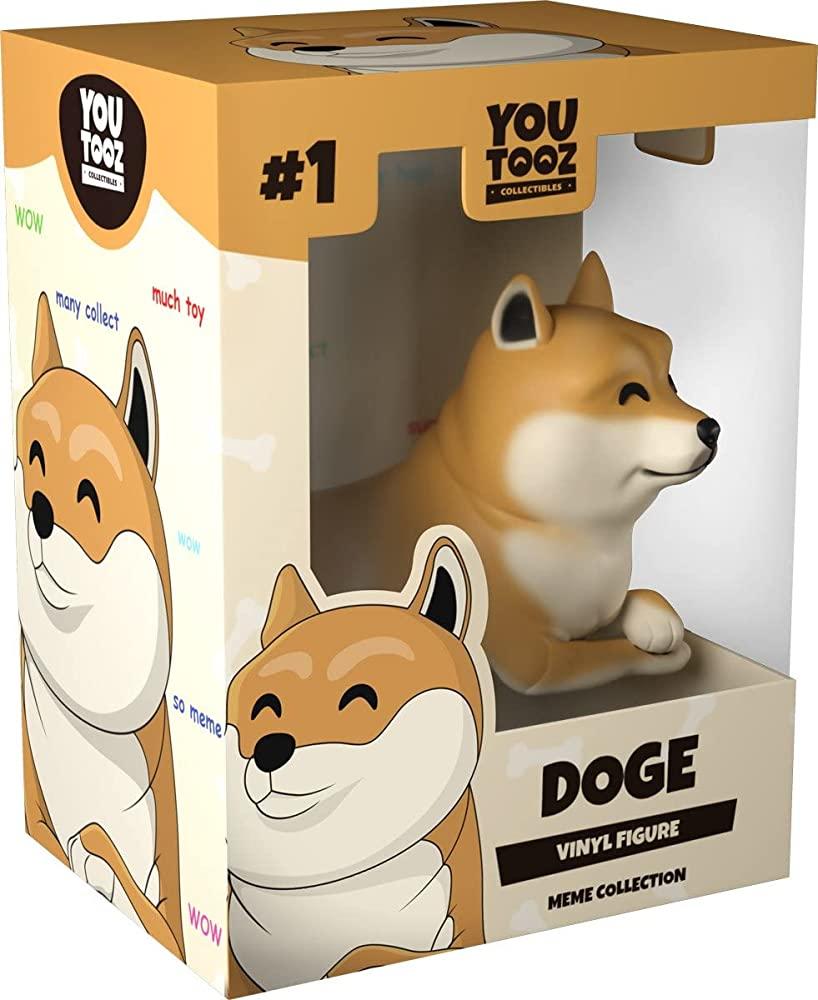 Doge 비닐 피규어 8.9cm(3.5 인치) 귀여운 시바 인터넷 밈 피규어