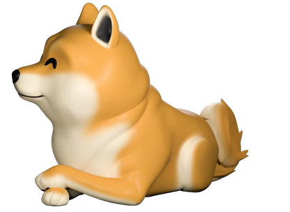 Doge 비닐 피규어 8.9cm(3.5 인치) 귀여운 시바 인터넷 밈 피규어