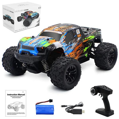 Dollox 118 스케일 원격 제어 트럭 자동차 35 KM H 고속 RC 크롤러 장난감