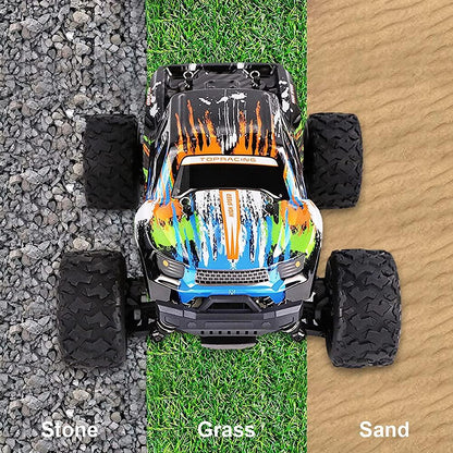 Dollox 118 스케일 원격 제어 트럭 자동차 35 KM H 고속 RC 크롤러 장난감