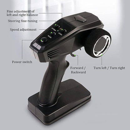 Dollox 118 스케일 원격 제어 트럭 자동차 35 KM H 고속 RC 크롤러 장난감