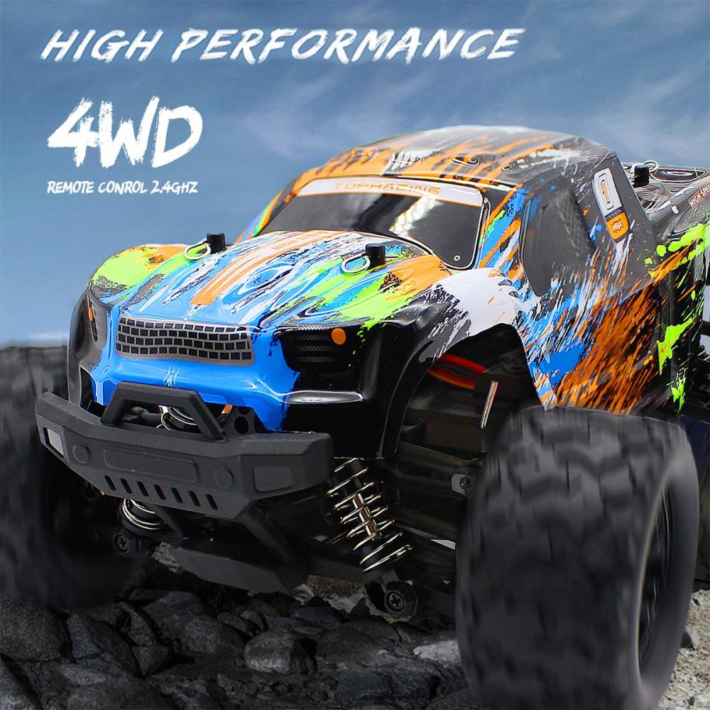 Dollox 118 스케일 원격 제어 트럭 자동차 35 KM H 고속 RC 크롤러 장난감