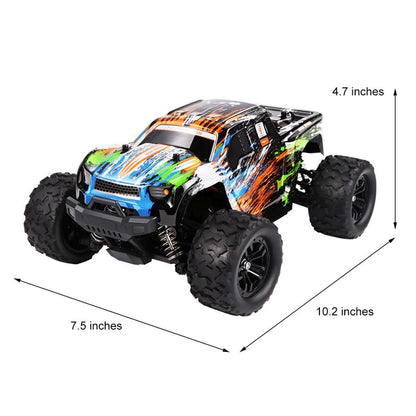 Dollox 118 스케일 원격 제어 트럭 자동차 35 KM H 고속 RC 크롤러 장난감