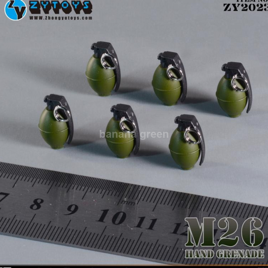 ZYTOYS ZY2023 1/6 M26 수류탄 루즈