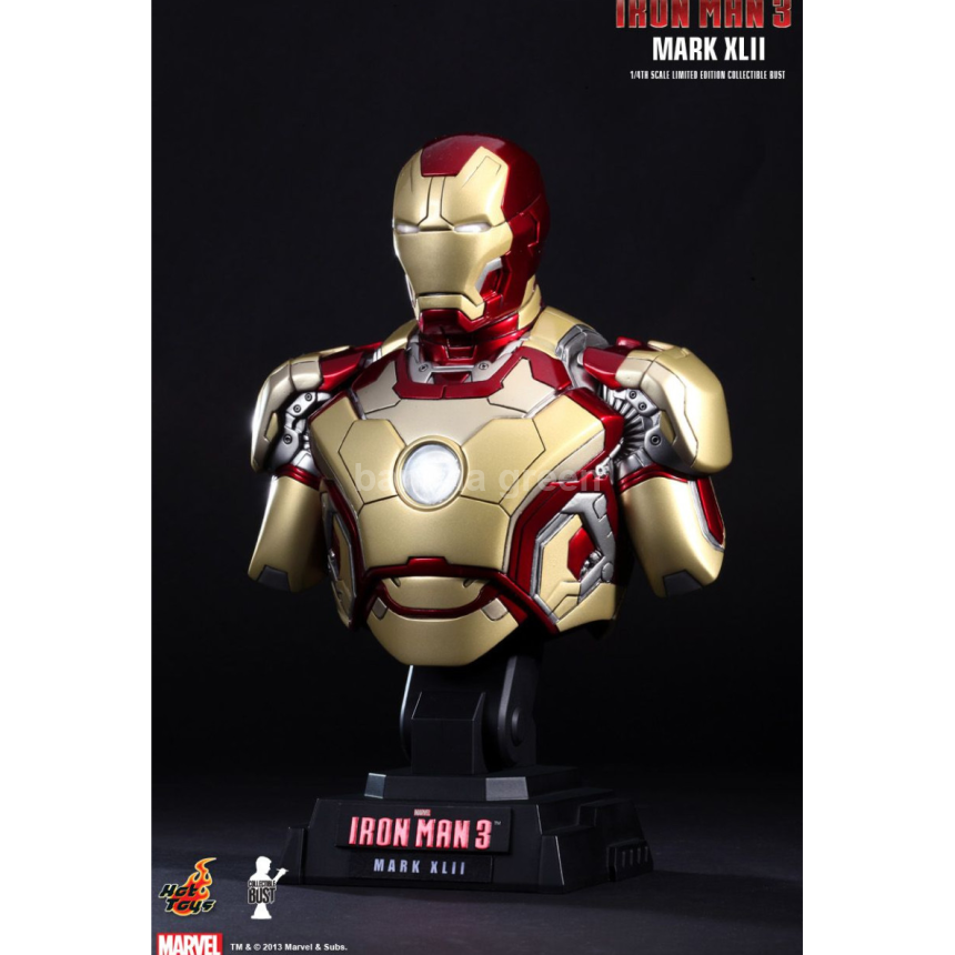 핫토이 Hottoys HTB11 아이언맨3 1/4 쿼터 마크42 버스트 흉상