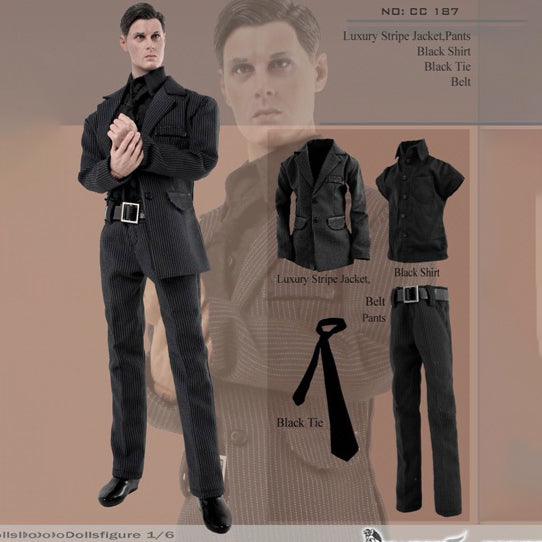 Dollsfigure CC187 1/6 블랙 수트 set