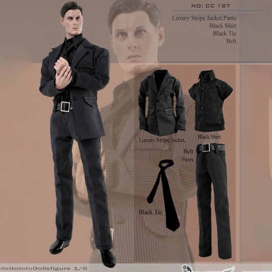 Dollsfigure CC187 1/6 블랙 수트 set