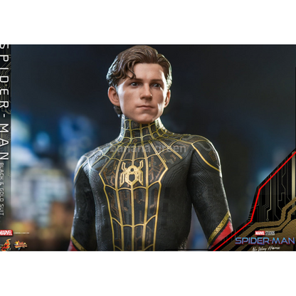 HOTTOYS MMS604 스파이더맨 노웨이홈 블랙골드 슈트 1/6