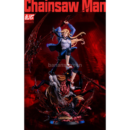 (현물)체인소맨(ZaoHua STUDIO) 디럭스 Ver 파워 한정판 레진 성인 피규어