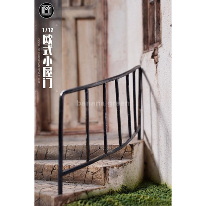 MMMTOYS M2212 피규어 유럽 스타일 오두막 디오라마 1/12