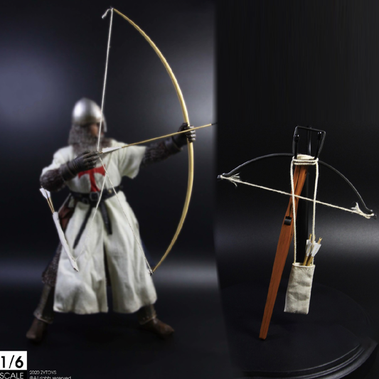 ZYTOYS ZY2013 장궁 석궁 활 무기 밀리터리 1/6 피규어 루즈